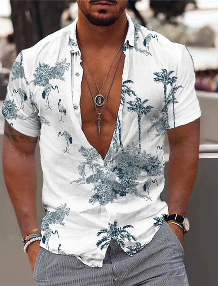 Heren Shirt | Getailleerd | Met Knoopjes | Zomer