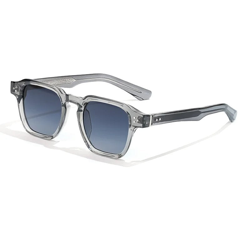 Heren Zonnebril | Transparant Montuur | Gradient Glazen | Zomer