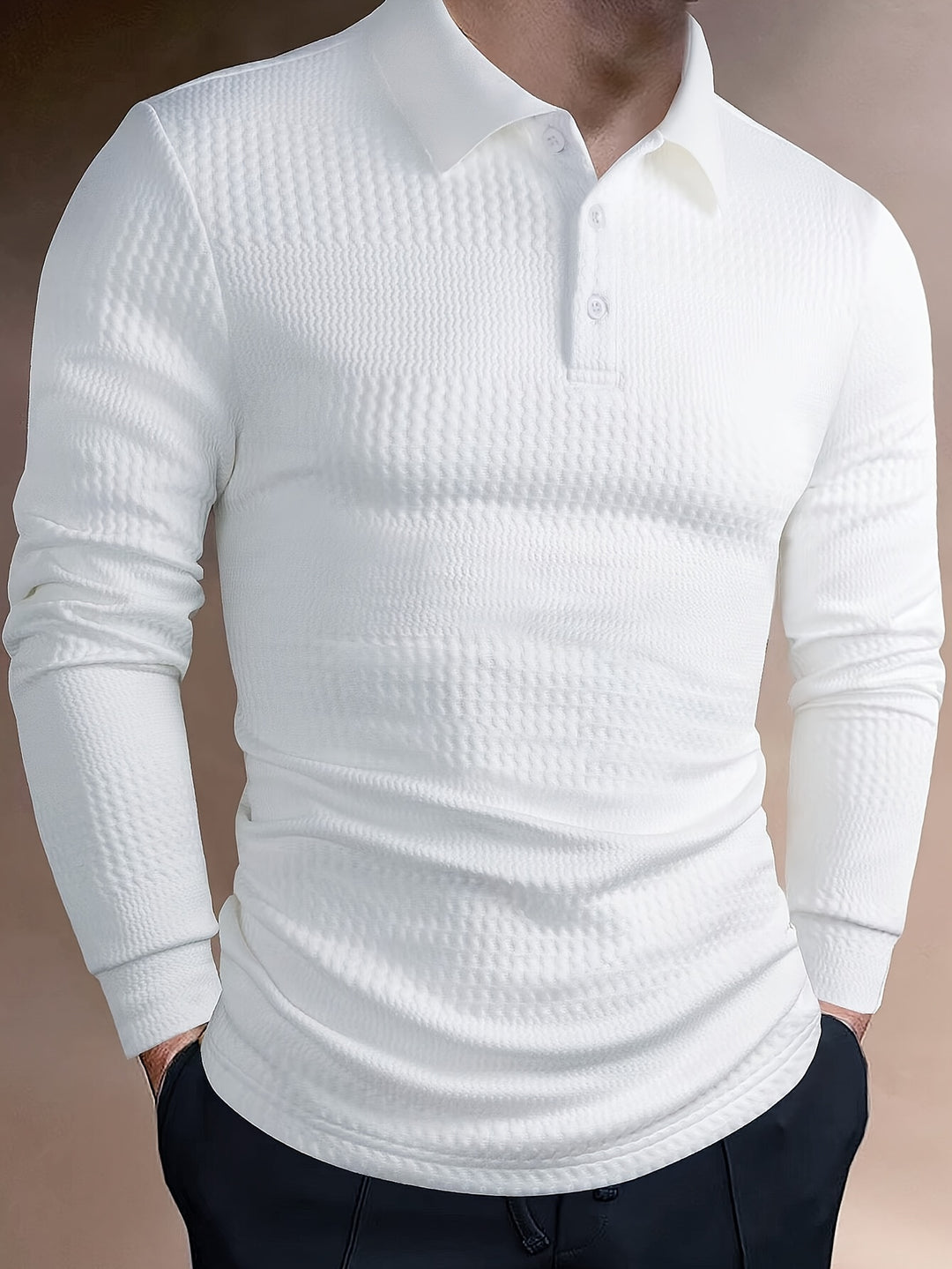 Heren Polo Shirt | Slimfit | Lange Mouw | Zomer