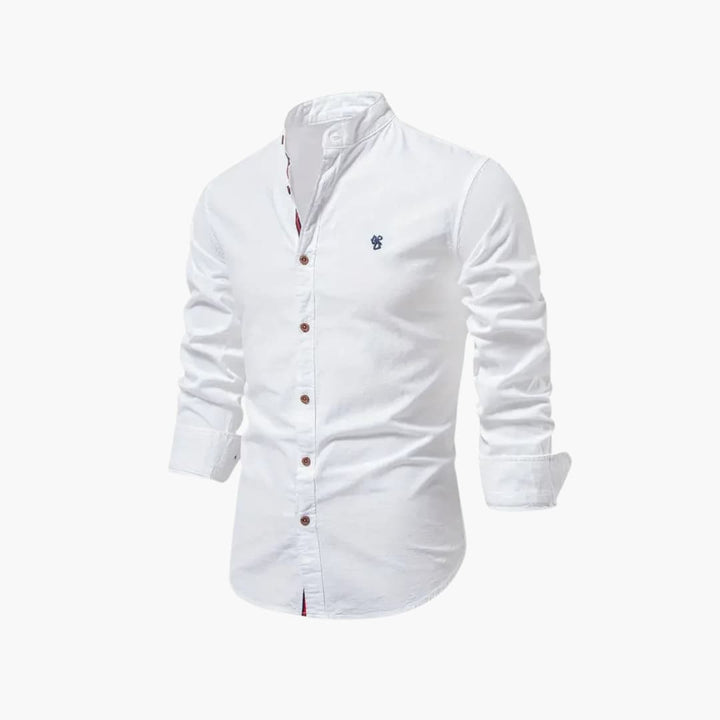Heren Shirt | Slimfit | Minimalistische Kraag | Lente