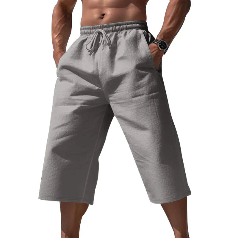 Heren Korte Broek | Straight | Elastische Taille Trekkoord | Zomer