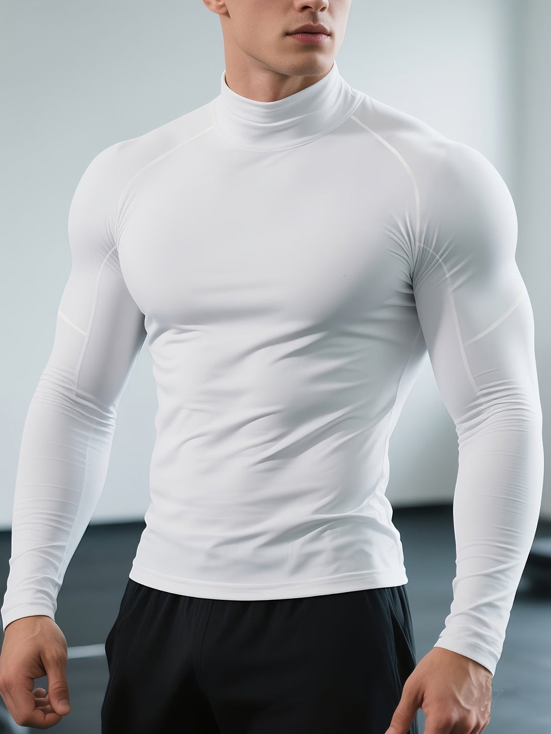 Heren Sportshirt | Slimfit | Hoge Kraag | Zomer