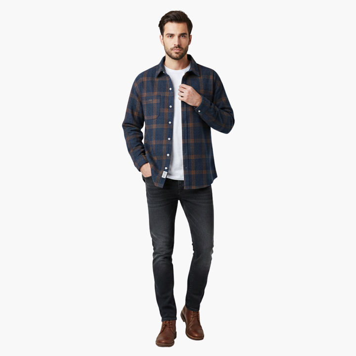 Heren Shirt | Oversized | Lange Mouw | Herfst