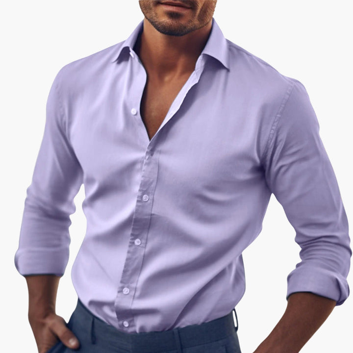 Heren Overhemd | Slim Fit Shirt | Lange Mouwen | Klassiek