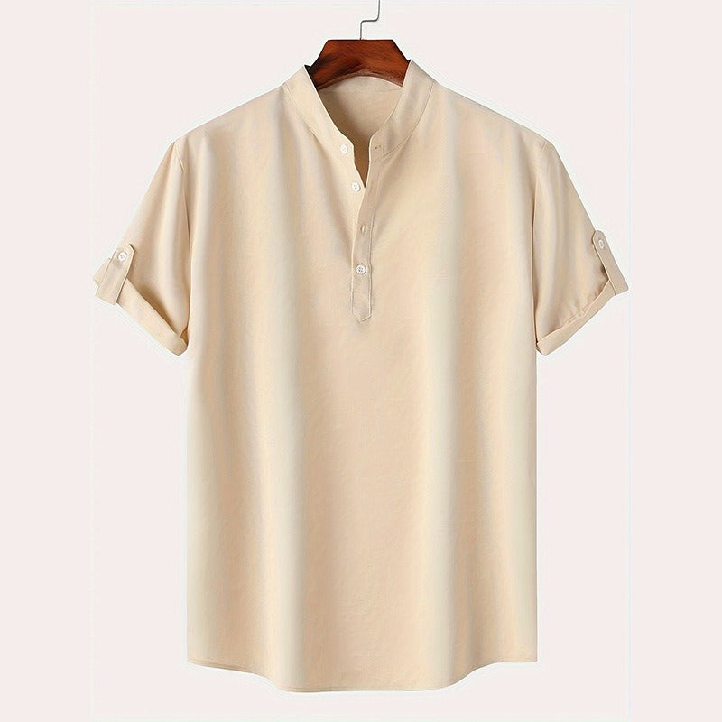 Heren Henley-Shirt | Lichtgewicht & Ademend | Casual Zomerstijl