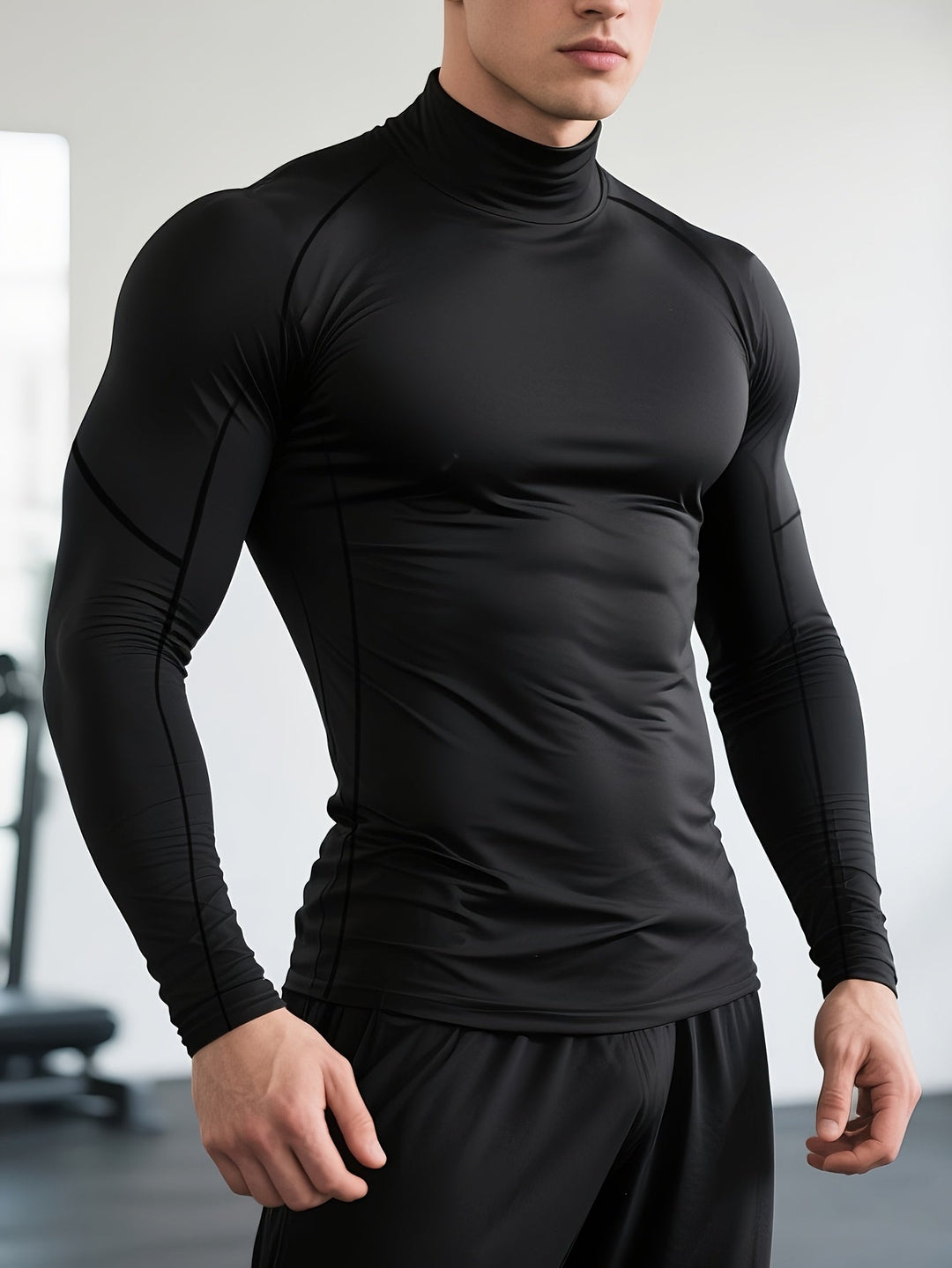 Heren Sportshirt | Slimfit | Hoge Kraag | Zomer