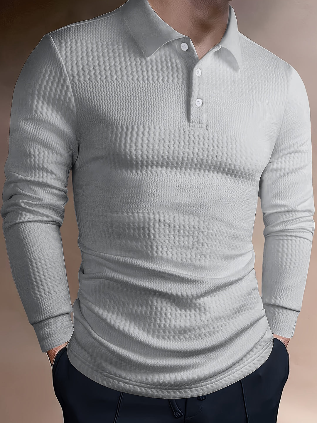 Heren Polo Shirt | Slimfit | Lange Mouw | Zomer