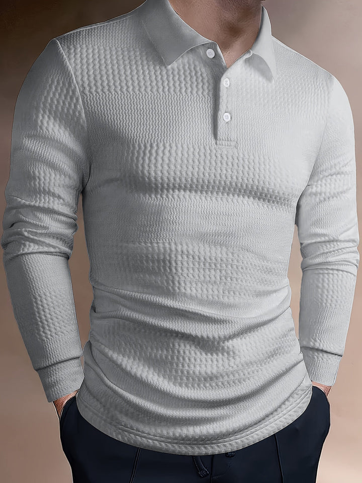Heren Polo Shirt | Slimfit | Lange Mouw | Zomer