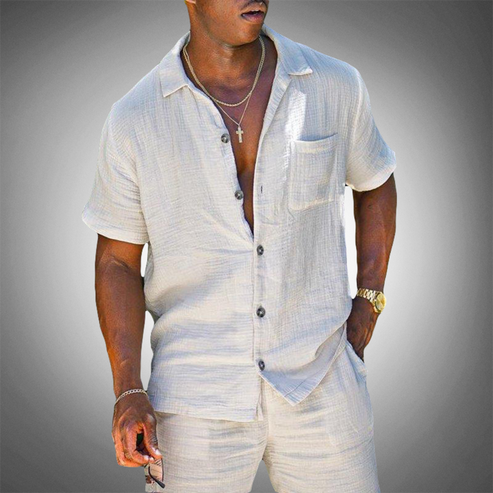 Heren Shirt | Straight | Met Knoopjes | Zomer