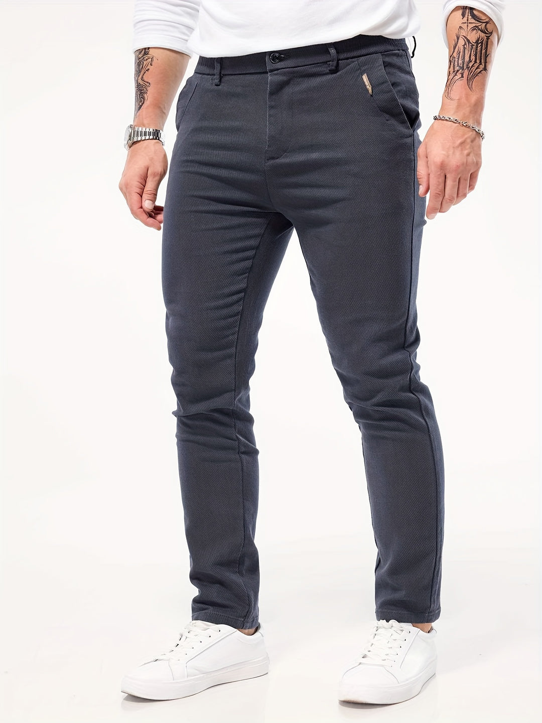 Heren Broek | Slim-Fit & Stretch | Katoenmix & Comfortabel | All-Season
