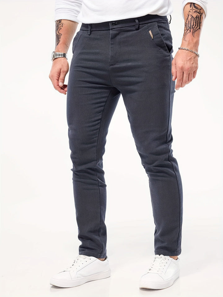 Heren Broek | Slim-Fit & Stretch | Katoenmix & Comfortabel | All-Season