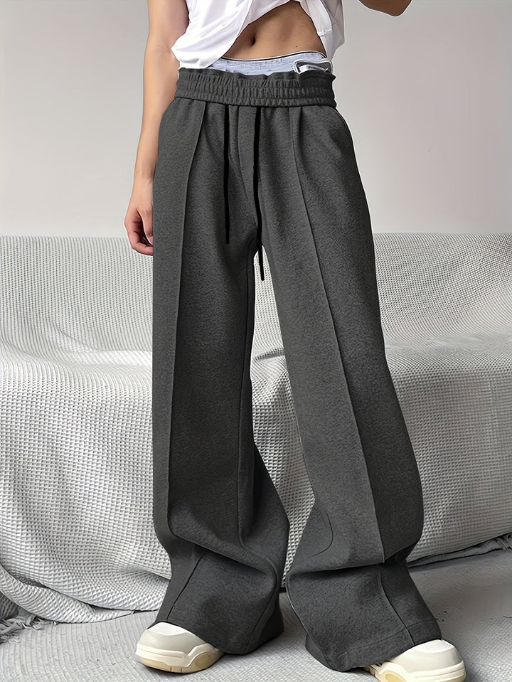 Heren Sweatpants | Wijde Pijp & Flared Fit | Elastische Taille | Vintage & Trendy