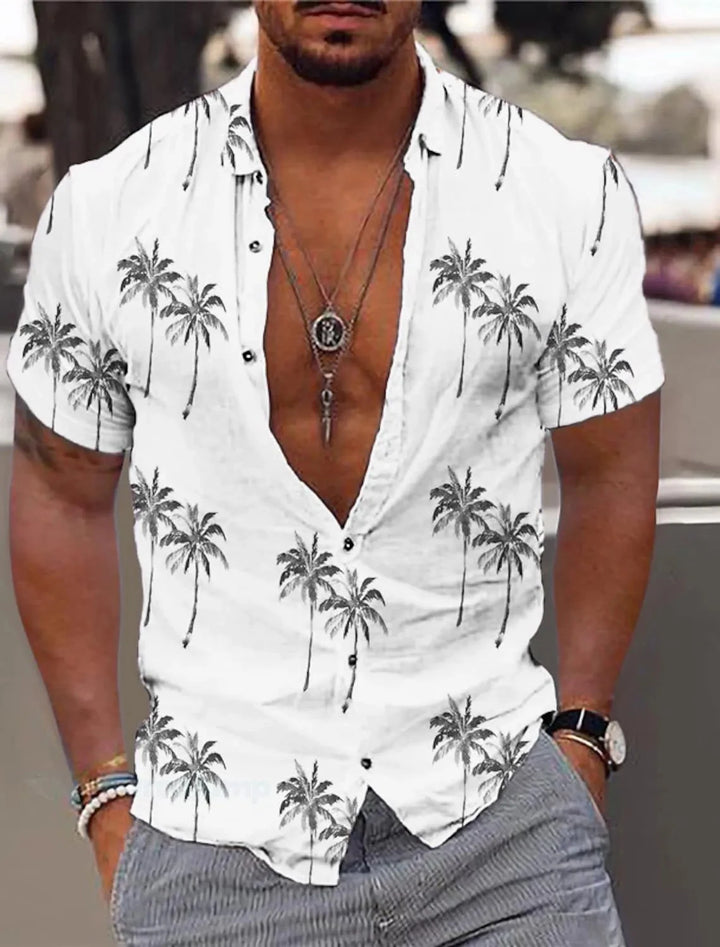 Heren Shirt | Getailleerd | Met Knoopjes | Zomer