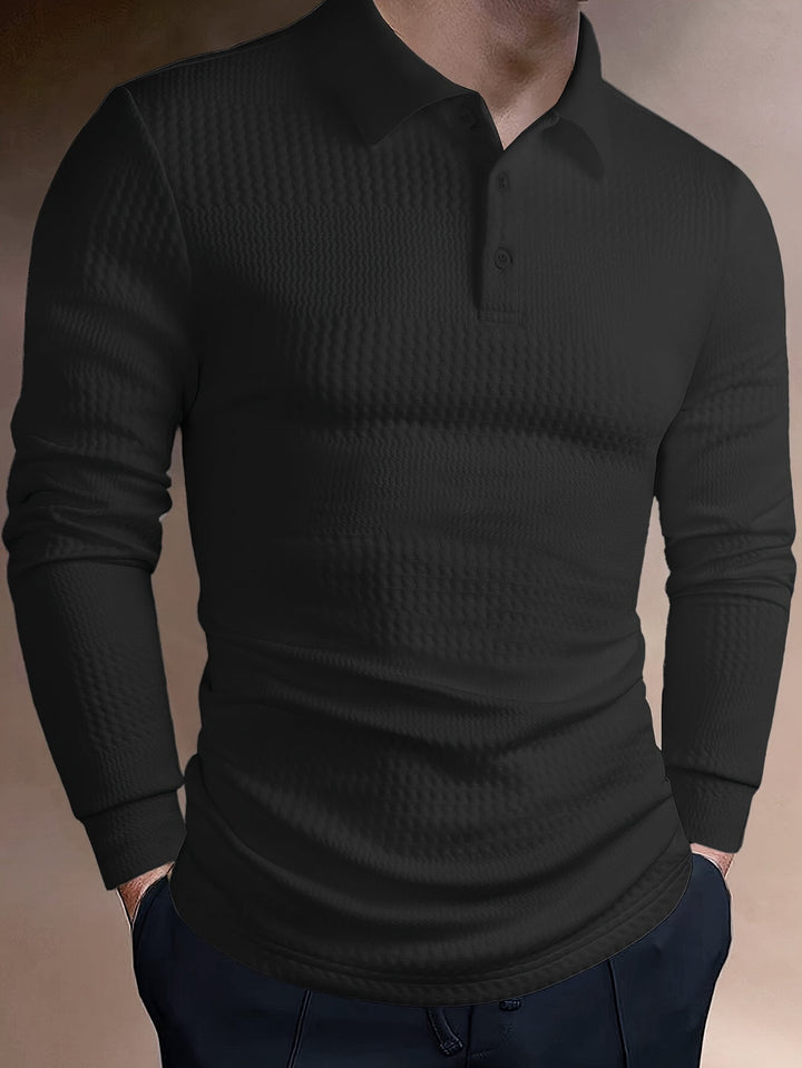 Heren Polo Shirt | Slimfit | Lange Mouw | Zomer