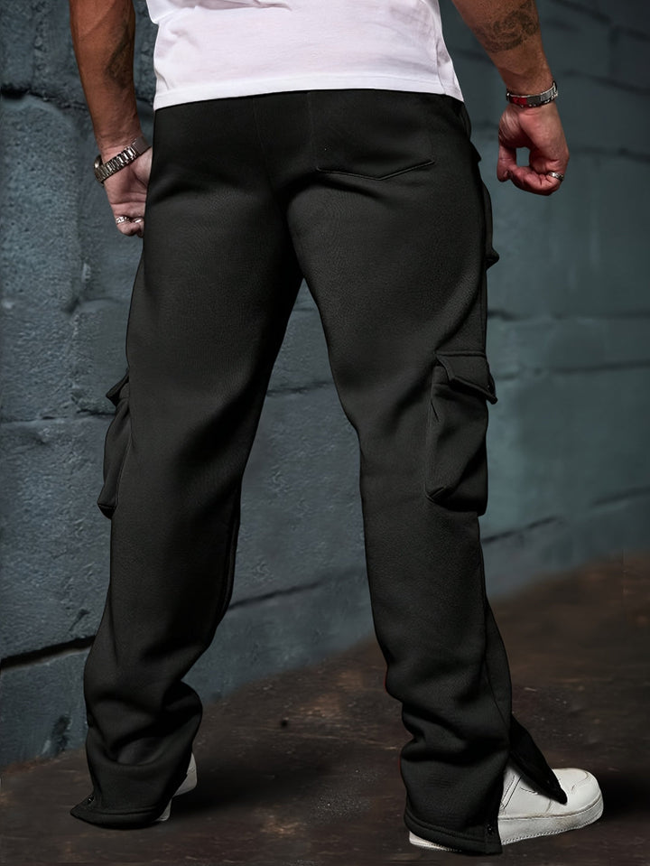 Heren Cargo Joggingbroek | Normale Pasvorm & Meerdere Zakken | 100% Polyester | Outdoor & Sportschool
