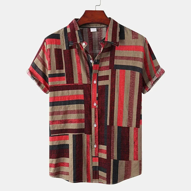 Heren Shirt | Retro | Met Knoopjes | Zomer