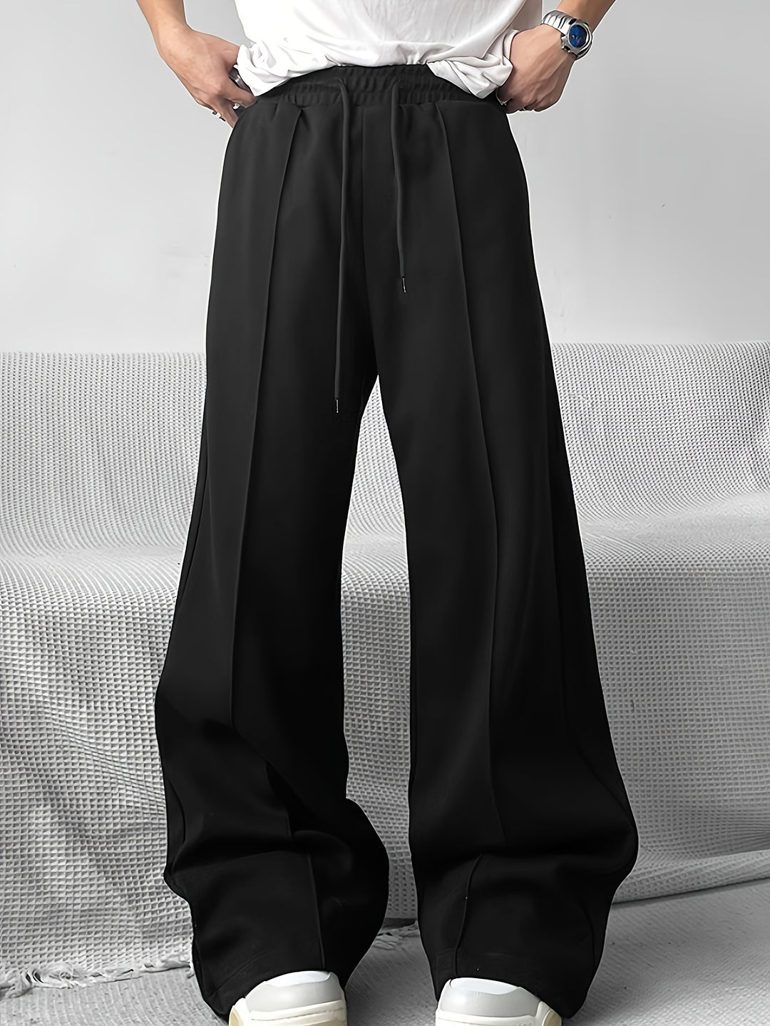 Heren Sweatpants | Wijde Pijp & Flared Fit | Elastische Taille | Vintage & Trendy