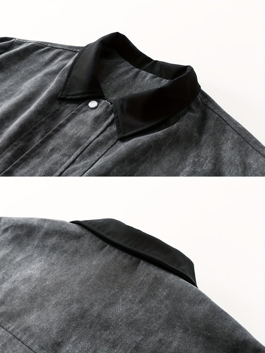 Heren Jas | Oversized | Borstzakken Met Kraag | Lente