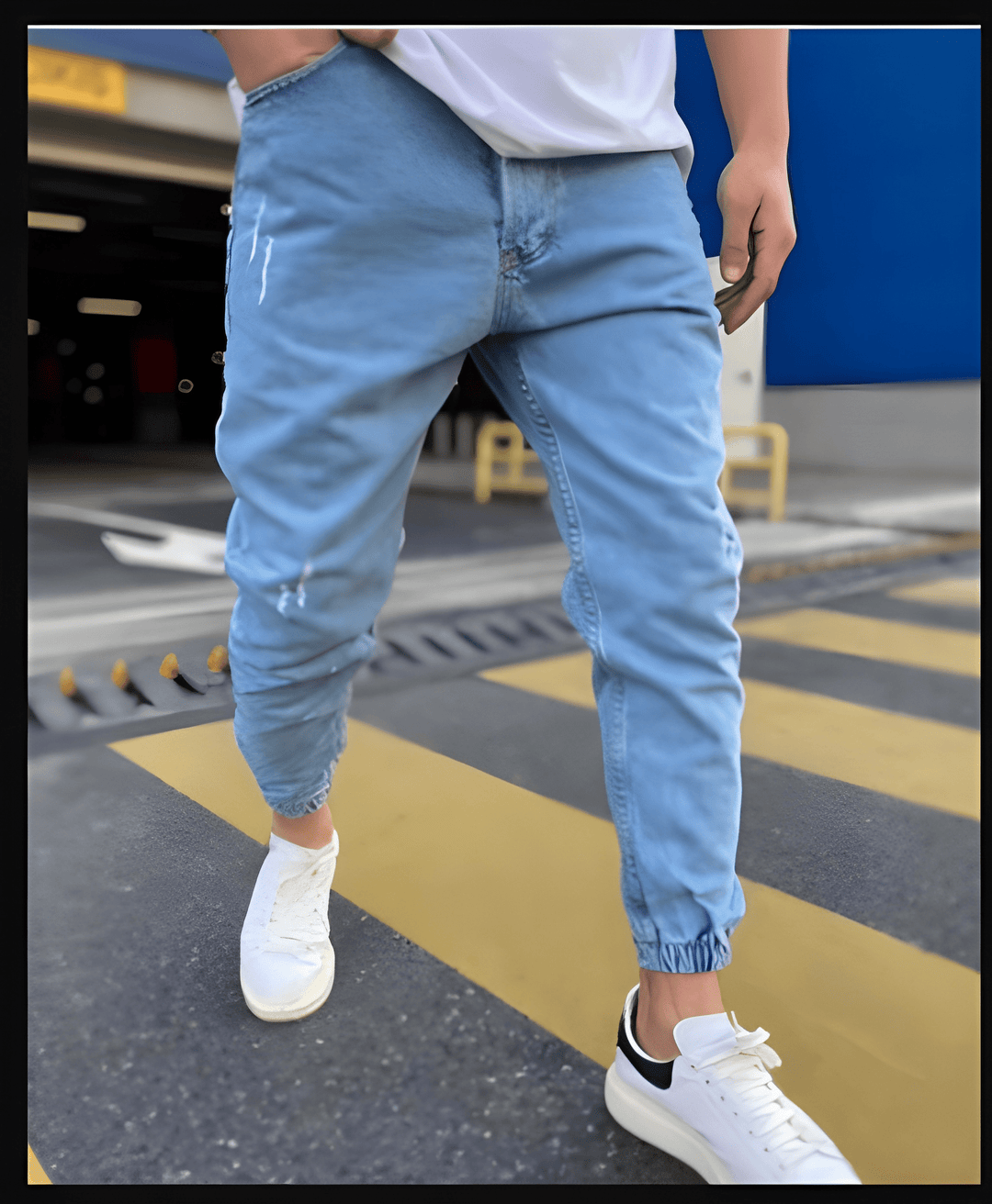 Heren Jeans | Skinny Slim Fit | Ripped Streetwear | Elastisch Denim