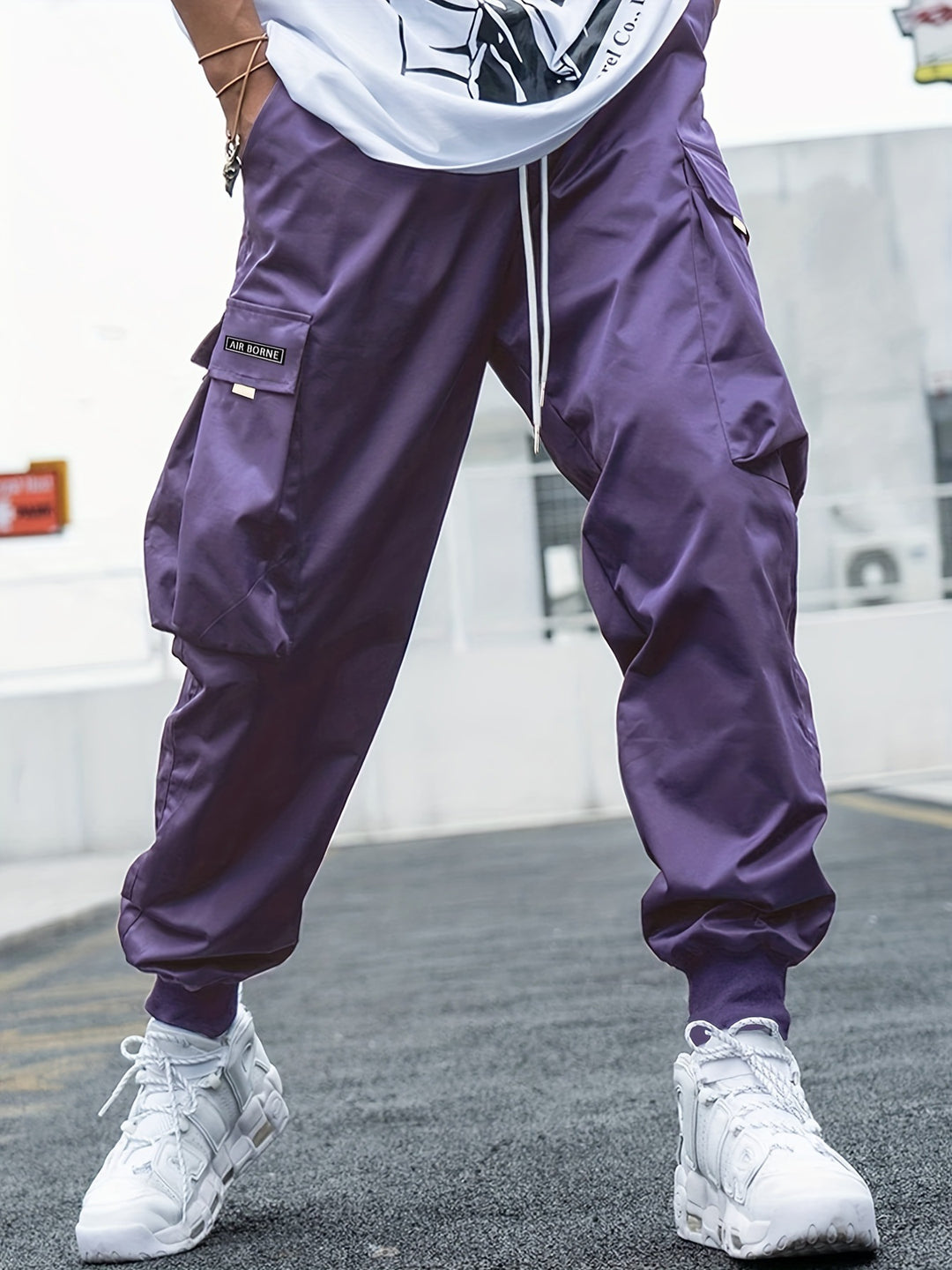 Heren Cargo Broek | Lichtgewicht & Casual Stijl | Meerdere Zakken | Polyester