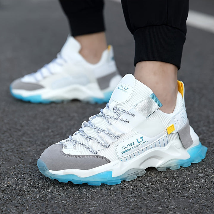 Heren Hardloopschoenen | Chunky Sneakers | Schokabsorberend & Ademend | Vetersluiting