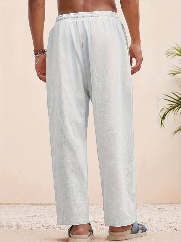 Heren Broek | Wijde Pijpen | Met Trekkoord | Zomer