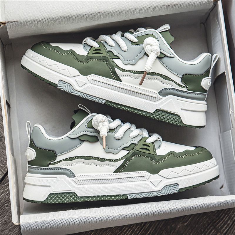 Heren Grove Straat Sneakers | Gelaagde Zool & Retro Look | Comfort & Hoogte