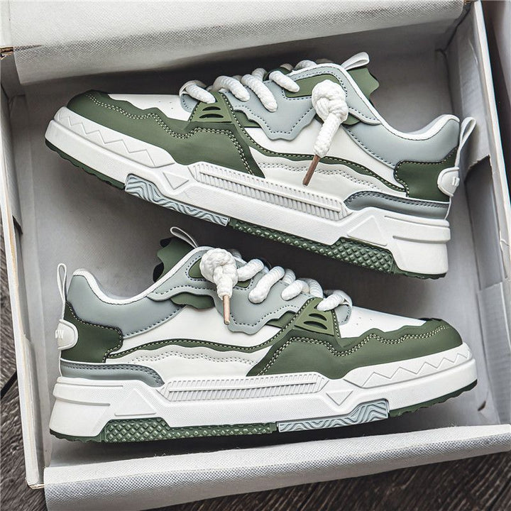 Heren Grove Straat Sneakers | Gelaagde Zool & Retro Look | Comfort & Hoogte