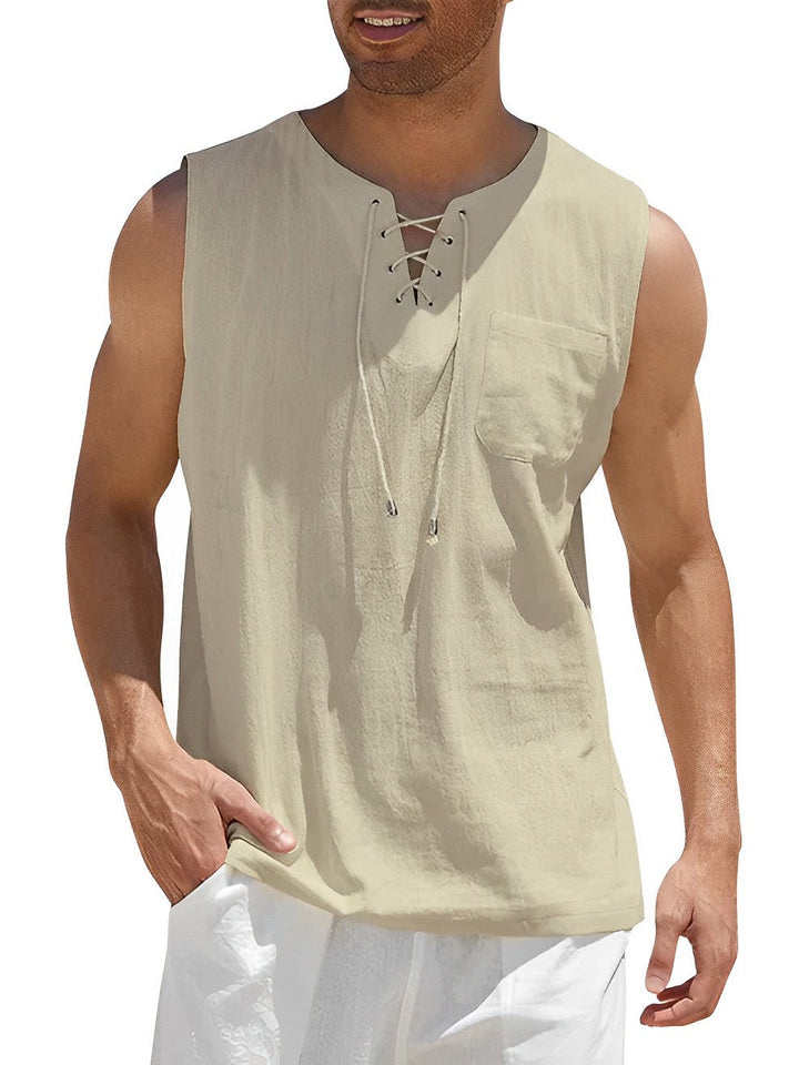 Heren Tanktop | Straight | Vetersluiting | Zomer