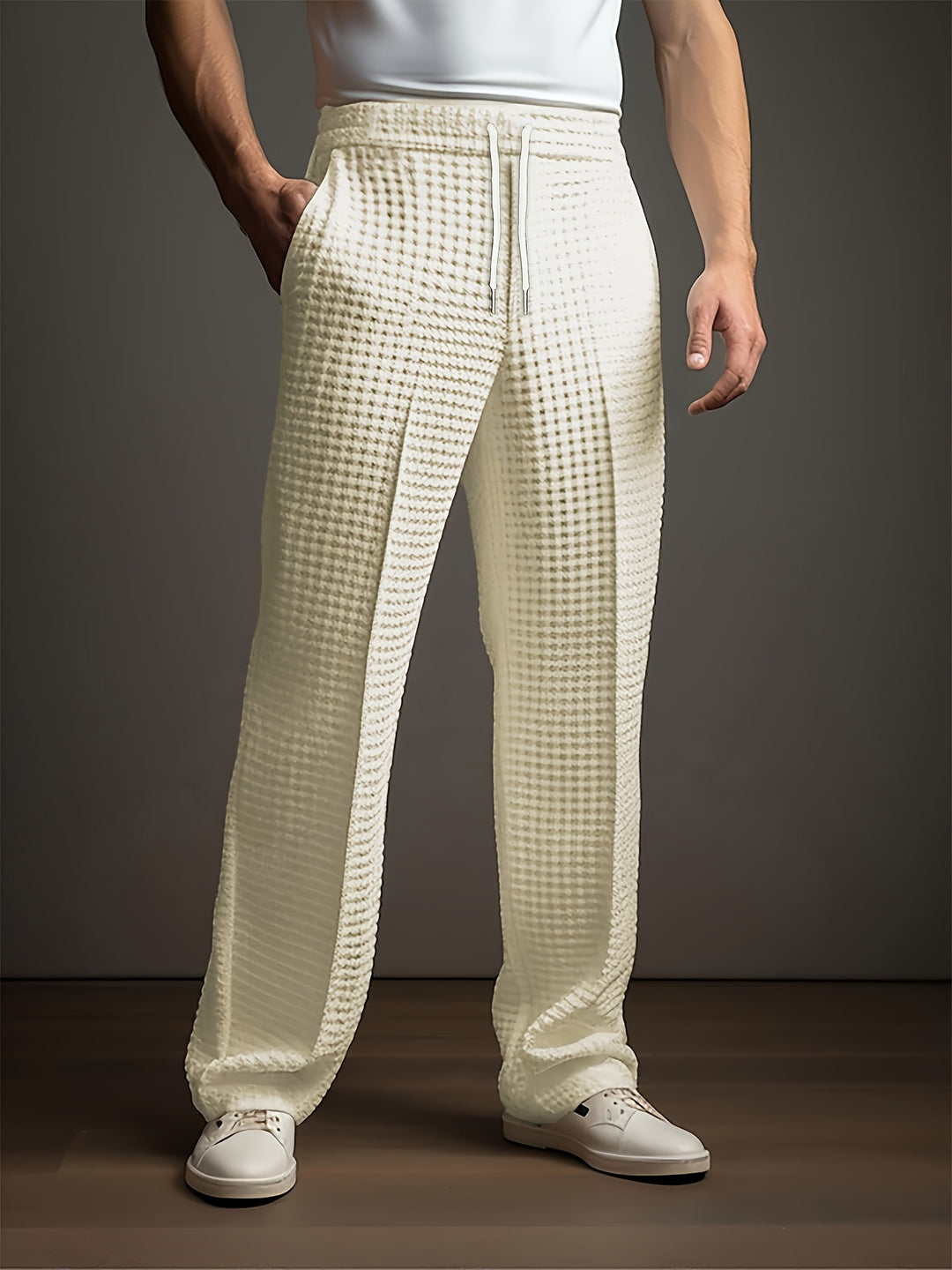 Heren Broek | Duurzaam & Getextureerd | Rechte Pasvorm | Streetwear Stijl