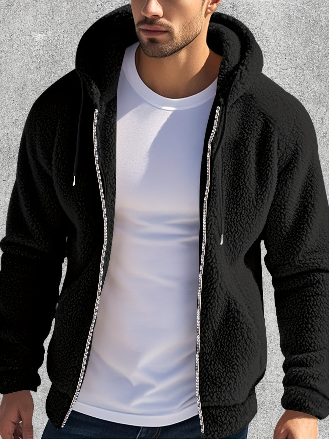 Heren Hoodie | Pluche Fleece | Warm & Comfortabel | Herfst/Winter