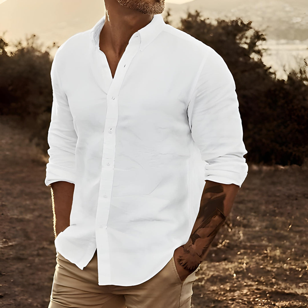 Heren Shirt | Slimfit Elegant | Met Knoopjes | Zomer