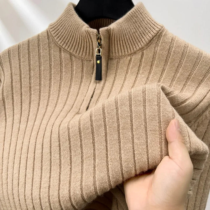 Chique heren trui met halve rits voor een eigentijdse look en ultiem comfort | Niels
