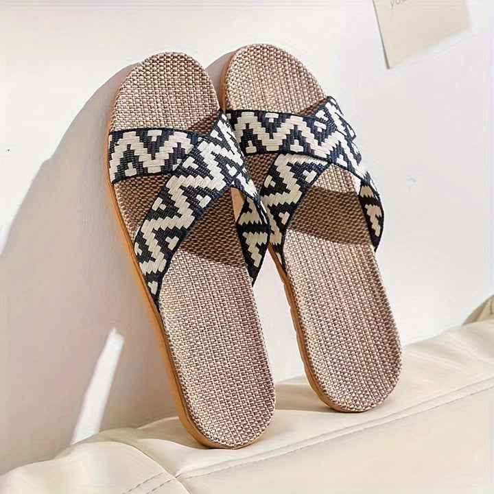 Heren Slippers | Kruisband Design | Comfortabel & Antislip | EVA Zool