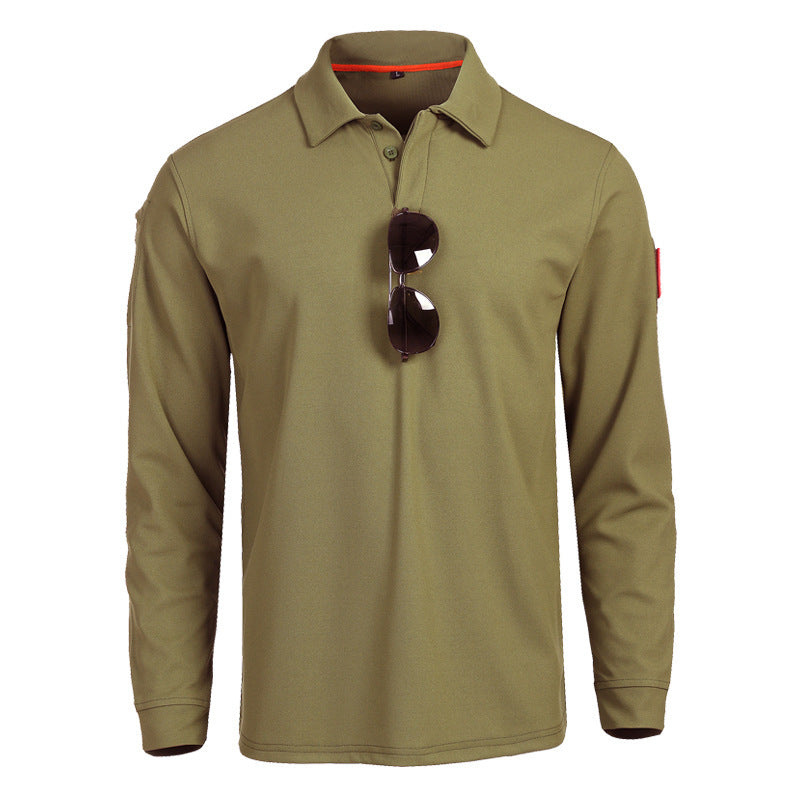 Heren Polo Shirt | Lange Mouw | Ademend Sportkleding