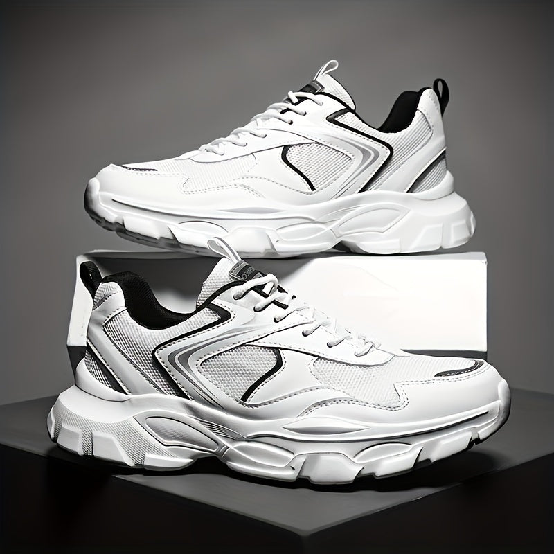 Heren Sportsneakers | Preppy Stijl & Ademend Mesh | Comfortabel & Casual | EVA Zool