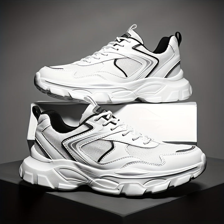 Heren Sportsneakers | Preppy Stijl & Ademend Mesh | Comfortabel & Casual | EVA Zool