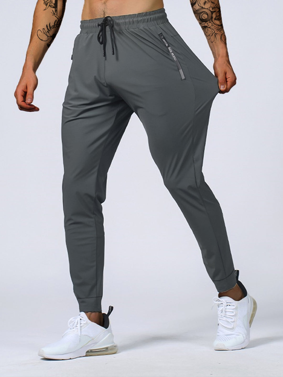 Heren Joggers | Ademend & Stretch | Ritssluiting & Trekkoord | Casual & Sportief
