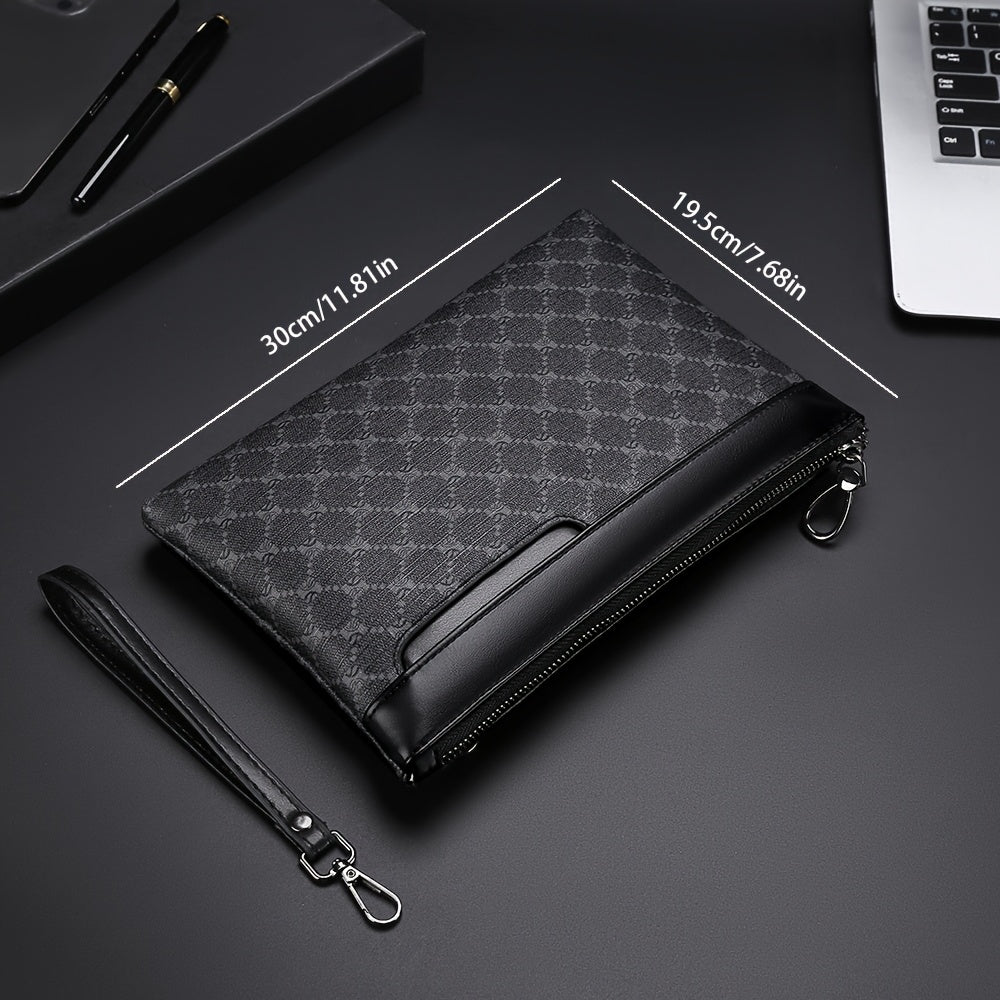 Heren Clutch Portemonnee | Grote Capaciteit | Echt Leer | Telefoon- & Kaartvakken