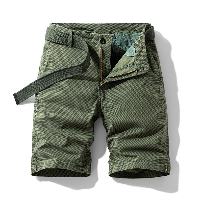 Heren Cargo Shorts | Gestreept Patroon & Normale Pasvorm | Katoenblend | Casual & Outdoor Sporten