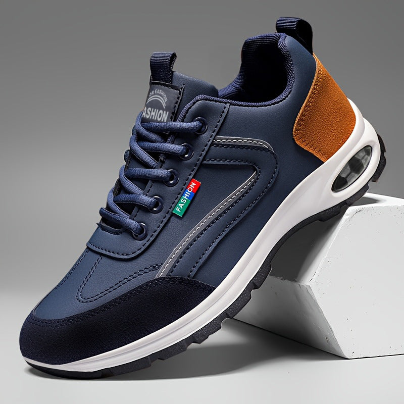 Witte heren sneakers | Antislip Zool & Vetersluiting | Sportschoenen