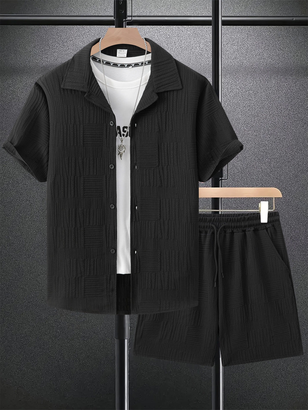 Heren Zomerset | Casual & Comfortabel | Korte Mouwen & Trekkoord Shorts