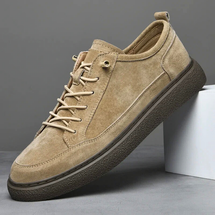Heren Suède Sneakers | Ademend & Handgemaakt | Casual Wandelschoenen voor Buiten