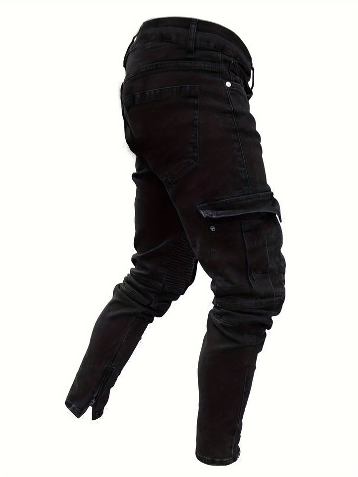 Heren Cargo Denim Broek | Slim Fit & Stijlvol | Casual Jeans