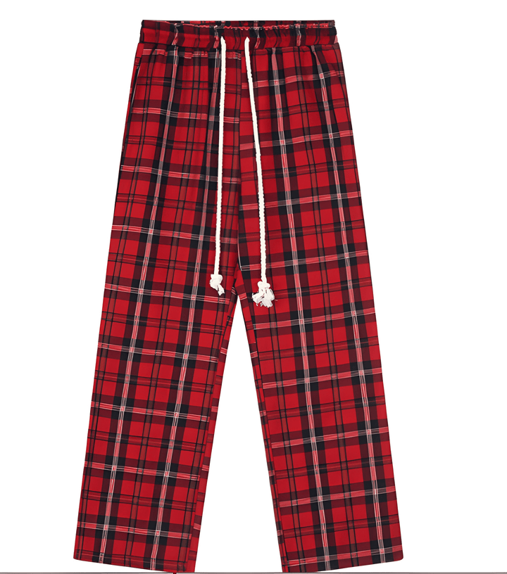 Heren Pyjamabroek | Geruit Ontwerp | Losse pasvorm | Comfortabel & Elastisch