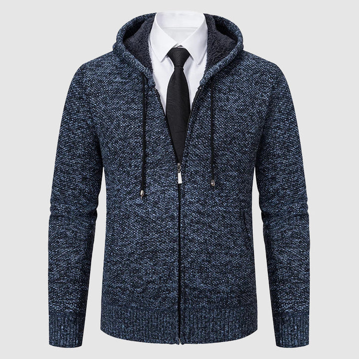 Verfijnd gebreid vest met capuchon voor heren met moeiteloze stijl en comfort | Hidde