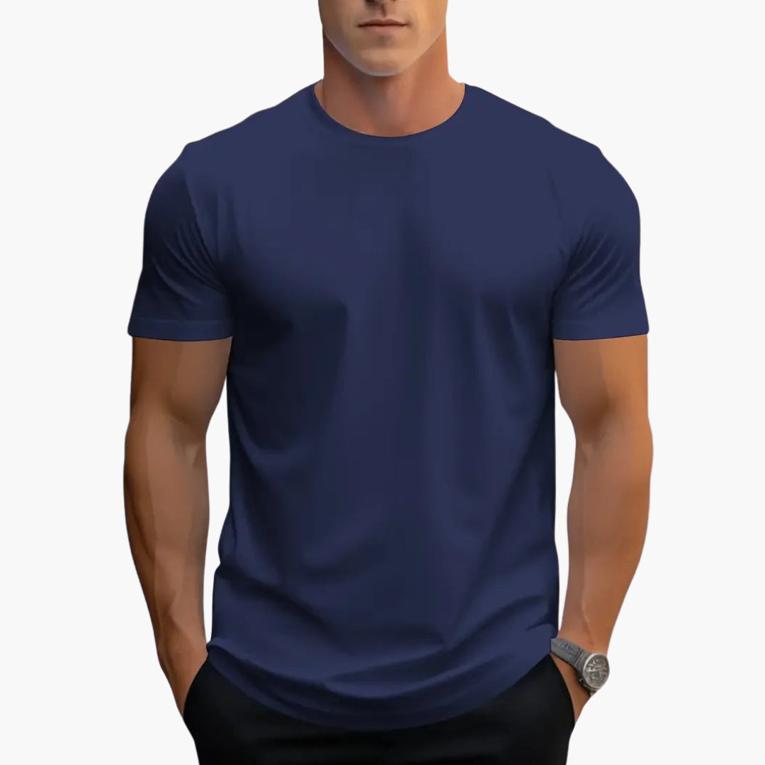 Heren T-Shirt | Ronde Hals | Korte Mouwen | Recht
