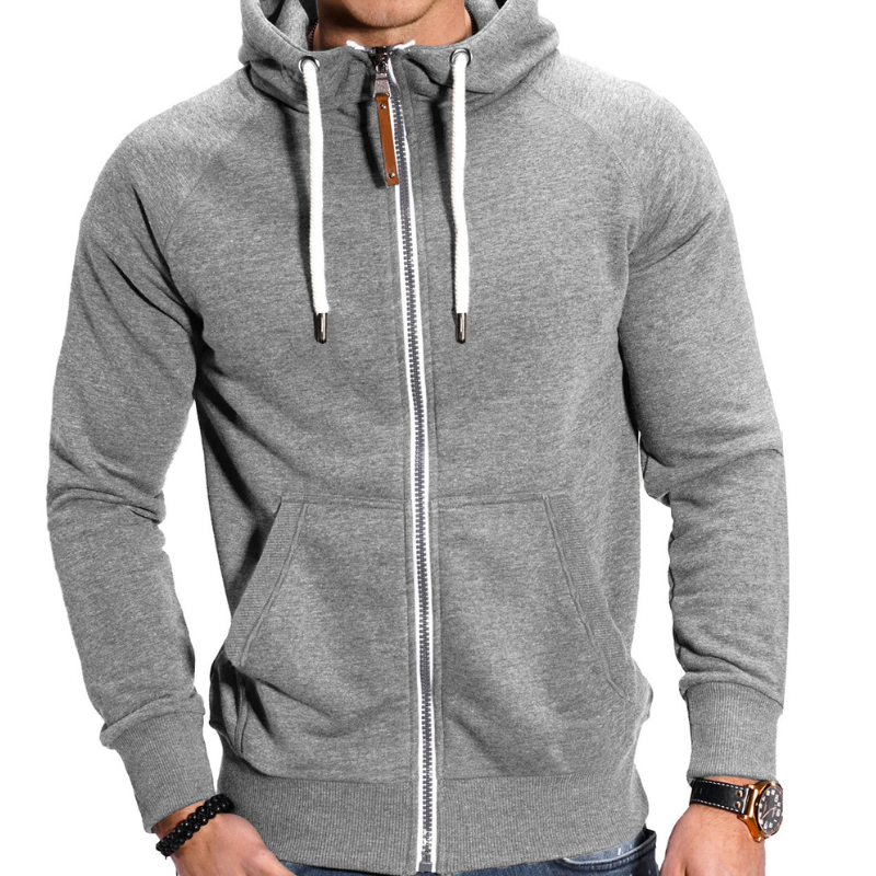 Heren Hoodie | Sportieve Hoodie met Rits | Comfortabel & Casual Kleding