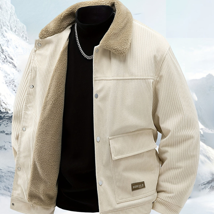 Winterjas Heren | Warme Outdoor Jas | Thermovoering & Knoopsluiting