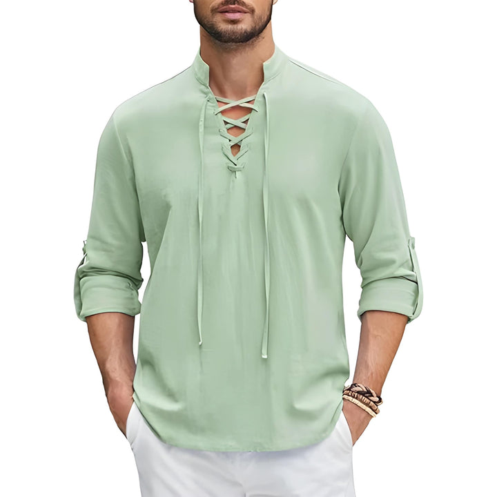 Heren Shirt | Straight Elegant | Vetersluiting | Zomer